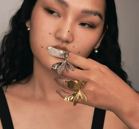 Ancient Future Broken Moth Rings Ancient Future, Wings Ring, Moth Wings, Sansa Stark, Shop Products, Brass Color, Jewelry Inspo, Natural Material, Moth