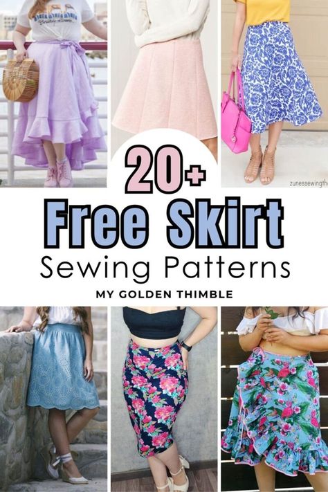 21 Free Skirt Patterns for Chic and Stylish Women Skirt Sewing Pattern Free, Skirt Sewing Patterns, How To Make A Skirt, Free Skirt Pattern, Patterns Skirt, Sweet Red Poppy, Pleated Skirt Pattern, Make A Skirt, Maxi Skirt Pattern