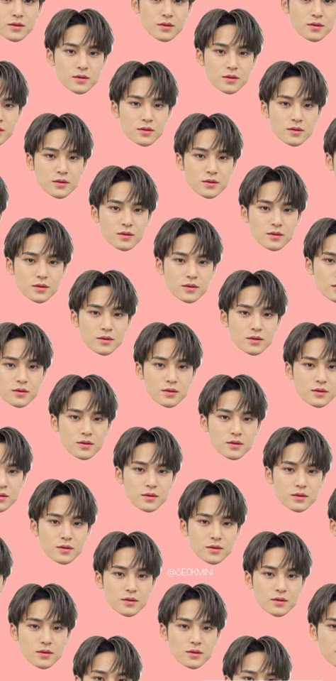 Mingyu Pink Wallpaper, Mingyu Cute Wallpaper, Mingyu Wallpaper Lockscreen Aesthetic, Mingyu Wallpaper, Kim Mingyu, Seventeen Wallpapers, Mingyu Seventeen, Anime Monochrome, Jaehyun Nct