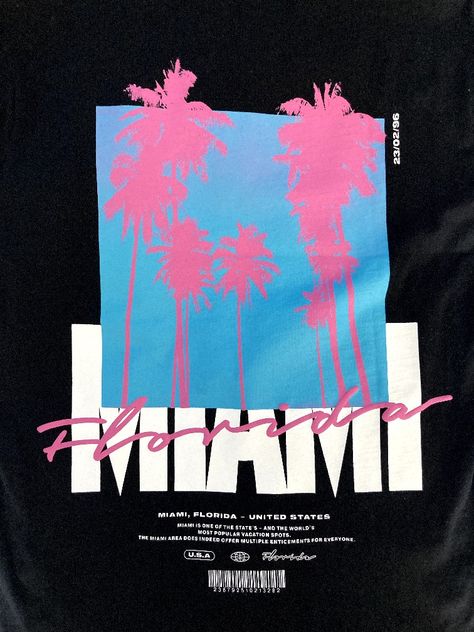 Miami Graphic Design, Underground Nightclub, Miami Shirt, Miami Nights, Boogie Board, Miami Night, Wynwood Miami, Adventure Logo, Merch Ideas