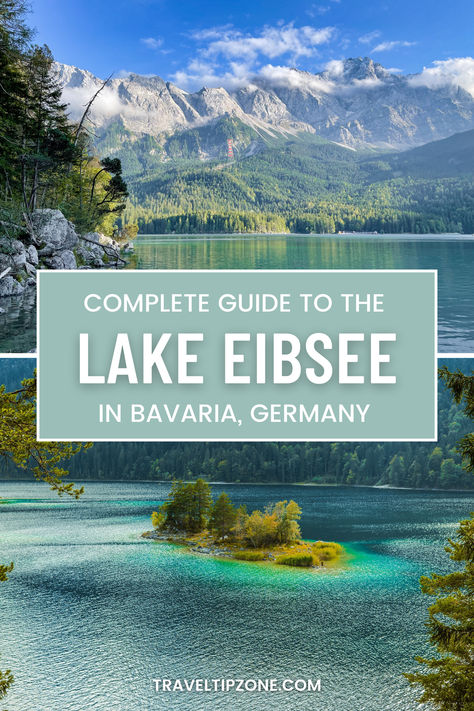 Lake Eibsee is among the most famous tourist destinations in the Bavarian Alps, Germany. Due to the popularity of Eibsee, we have created a post detailing the routes to this beautiful Bavarian lake. Our post features: Best routes to Eibsee · How to visit the Eibsee ·​ Best places to visit near Eibsee in the Bavarian Alps ·​ How to prepare for the hiking near Eibsee ·​ Where to stay in the Bavarian Alps, Germany #Eibsee #BavarianAlps #Bavaria #Germany #GarmischPartenkirchen #LakeEibsee Eibsee Germany, Lake Eibsee, Bavarian Alps, Germany Travel Guide, Bavaria Germany, Beautiful Lakes, Best Places To Visit, Europe Destinations, Germany Travel