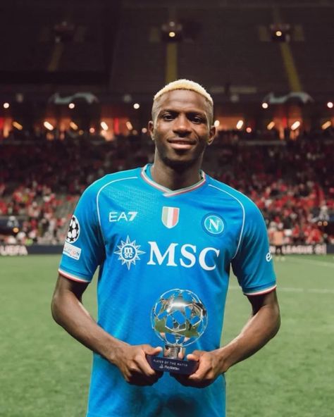 UCL: Victor Osimhen Man of the Match in Braga vs Napoli Clash Sc Braga, Victor Osimhen, Premier Lig, Football Players Images, Man Of The Match, Cricket Match, Half Time, Home Team, Football Match