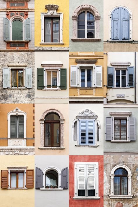 Window Design Architecture, Window Shapes, Architecture Windows, European Windows, Building Windows, Collage Creator, Windows Design, Wood Window Frame, Pop Art Collage