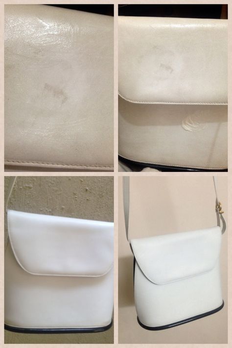 How to clean bright color leather? | A Blog for Beauty from Hannah Leather Purse Cleaner, Leather Cleaner Diy, Leather Bag Cleaning, Clean Leather Purse, Clean White Leather, How To Make Leather, Patent Leather Bag, Leather Jewelry Box, Faux Leather Handbag