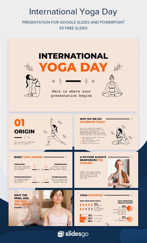 Yoga Presentation, Yoga Illustration, Yoga Positions, International Yoga Day, Meaningful Drawings, Powerpoint Presentation Design, Basic Yoga, Cool Yoga Poses, Power Point Template