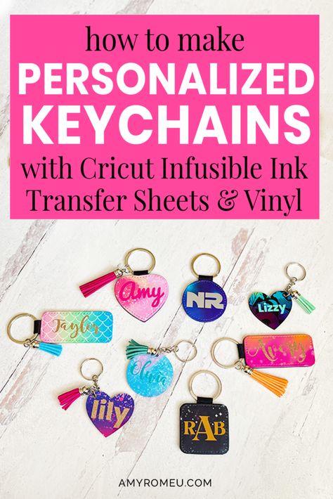 Cricut Infusible Ink Pens Projects, Pen Projects, Infusible Ink Transfer Sheets, Personalized Keychains, Invisible Ink, Ink Crafts, Chain Nose Pliers, Acrylic Keychains, Infusible Ink