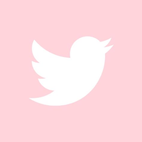 Ios14 Aesthetic, Pastel Pink Icons:), Pink Twitter, Twitter Logo, App Store Icon, Twitter App, Pink Icons, Cute App, Ios App Icon Design