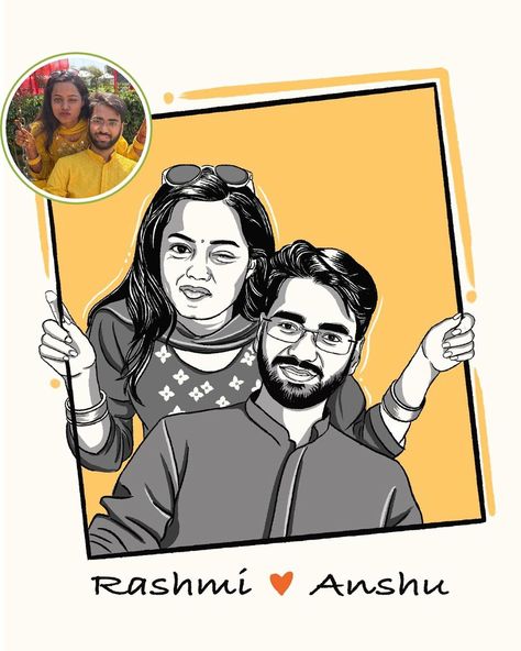 Sweta Singh | Digital illustrator | Custom Portrait (@soulartinpixels) • Instagram photos and videos Vector Portrait Illustration Tutorial, Couple Portrait Illustration, Vector Portrait Illustration, Portrait Tattoos, Digital Portrait Illustration, Relationship Comics, Custom Portrait Illustration, Caricature From Photo, Procreate Ipad Art