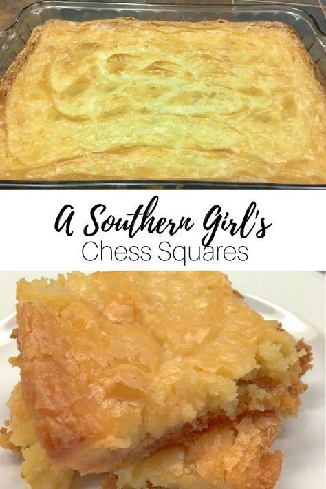 Chess Bars, Chess Squares, Ooey Gooey Butter Cake, Gooey Butter Cake, Square Recipes, Butter Cake Recipe, Dessert Simple, Popular Desserts, A Piece Of Cake