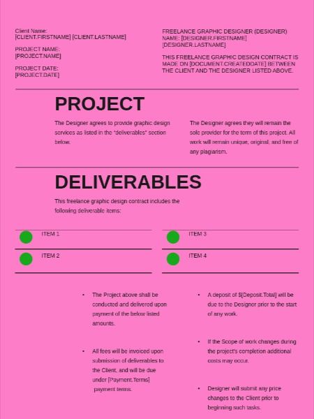 This freelance graphic design contract template serves as a legally-binding document between a freelancer and a client. It will help you to make a contract fast and easy. Branding Contract Template, Contract Design Templates, Graphic Designer Freelance, Freelance Contract Template, Freelance Proposal Template, Client Contract Template, Graphic Design Client Questionnaire, Advanced Graphic Design, Contract Template Design