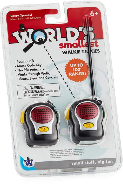 Westminster World's Smallest Walkie Talkies, Set of 2 Worlds Smallest Toys, Tiny Toys, Worlds Smallest, Movie Hacks, Mini Brands, Love Heart Images, Walkie Talkies, Abstract Wallpaper Backgrounds, Noise Makers