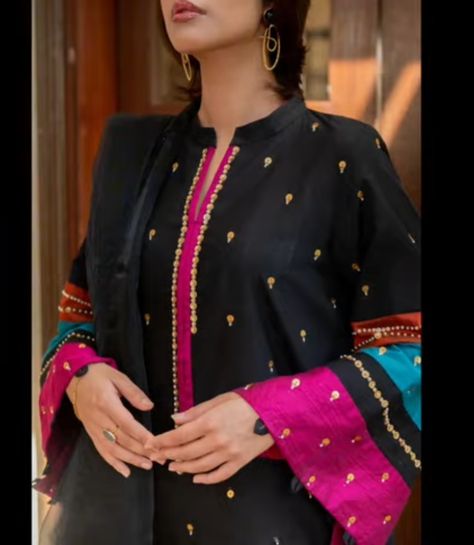 Dogri Suits, Black Colour Combination Outfit, Burnt Orange And Turquoise, Plain Suits, A Line Shirt, Agha Noor, Simple Dress Casual, Latest Dress Design, Trendy Shirt Designs