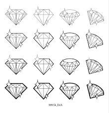 Diamond Doodle, Tattoo Diamond, Small Diamond Tattoo, Diamond Sketch, Diamond Tattoo Designs, Diamond Tattoo, Tatuagem Masculina Pequena, Rose Drawing Tattoo, Diamond Outline