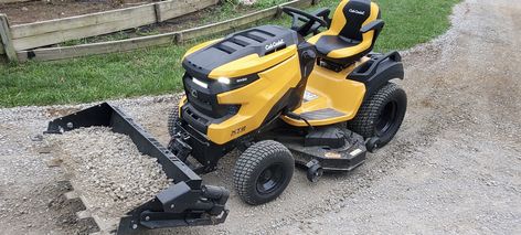 Front End loader & Sleeve Hitch Attachments for Husqvarna, Craftsman, John Deere, Cub Cadet, Kubota, Simplicity. Let Johnny Bucket haul, dirt, mulch or gravel. Ordering is quick and easy! Tractor Bucket Attachments, John Deere Attachments, Bobcat Attachments, Compact Track Loader, Hitch Attachments, Front End Loader For Garden Tractor, Dump Cart, Push Lawn Mower, Bucket Light