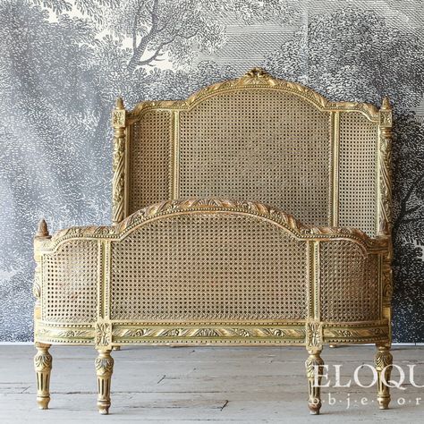 French Beds, Cane Bed, French Bed, French Country Bedrooms, French Bedroom, Dream Furniture, Diy Headboards, Diy Headboard, Country Bedroom