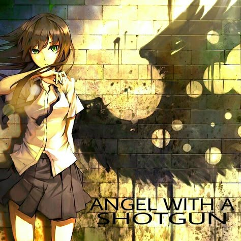 Nightcore-Angel With a Shotgun (Redone,Orig. band-The Cab) Anime Green Eyes, Wings Anime, Green Eyes Girl, Anime Green, Shadow Wings, 2k Wallpaper, Emo Love, Nostalgia Art, Adorable Wallpapers