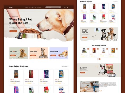 Products Website Design, Website Portfolio, Facebook Pixel, Tourism Website, Wordpress Website Design, Dog Products, Landing Pages, Website Design Inspiration, Pet Food