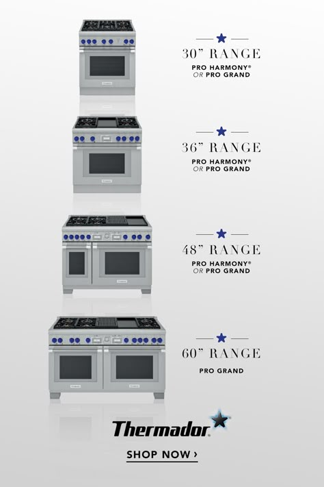 Kitchen Stove Sizes, Dream Kitchen Stove, Commercial Range In Home Kitchen, Kitchen Appliances Dimensions, Thermador Range 48", Thermador Range Top, Kitchen Range Oven, 2 Ranges Side By Side, Thermador 48 Inch Range