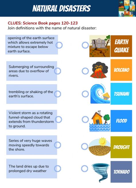 Class 1 English, School Exercise, Acts 2, Geography Worksheets, Geography Lessons, Gk Knowledge, Learning Skills, Speaking Activities, Natural Disaster