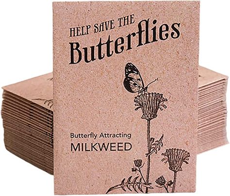 Forget Me Not Seeds, Asclepias Incarnata, Butterfly Habitat, Milkweed Plant, Seed Favors, Monarch Caterpillar, Asclepias Tuberosa, Thank You Party, The Monarch