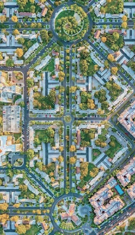 Symmetry In Architecture, City Skylines Game, Urban Design Architecture, Urban Design Concept, Urban Design Plan, Urban Landscape Design, City Layout, Landscape Plan, Landscape Architecture Design