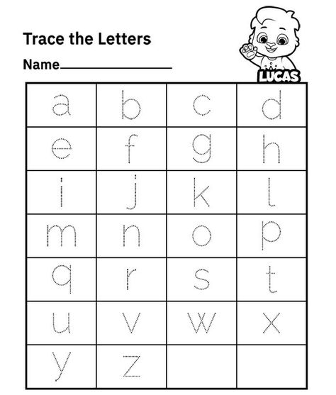 Letter Tracing Worksheet for kids. Print and give this worksheet to your kids to trace small letters of English alphabets and develop their fine motor skills. Easy to trace small letters of English Alphabets with this worksheet. Download free printable preschool worksheets PDF. #lowercaseletters #abc #alphabettracing #rvappstudios #printable #printableworksheets #keepwriting Lowercase Letters Printable, Letter Writing Worksheets, Letter Writing Practice, Alphabet Letter Worksheets, Free Printable Alphabet Worksheets, Small Alphabets, Tracing Worksheets Free, Printable Alphabet Worksheets, Letter Tracing Worksheets