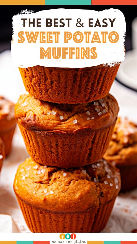 Start your day with a heartwarming embrace of Sweet Potato Muffins. Made with love and sweet potatoes, they're a cozy breakfast delight. Get the recipe now and brighten up your mornings! Easy Sweet Potato Muffins, Sweet Potato Carrot Muffins, Vegan Sweet Potato Muffins, Sweet Potato Cornbread Muffins, Sweet Potato Leftover Recipes, Sweet Potato Muffins Recipes, Leftover Sweet Potato Recipes, Sweet Potato Muffins Healthy, Sweet Potato Muffin