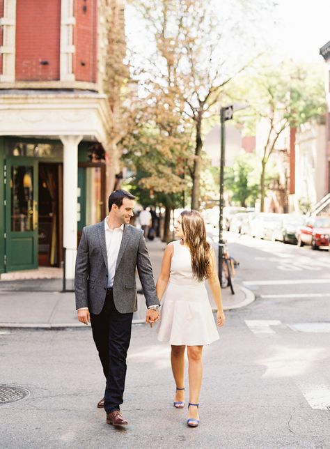 West Village Nyc Photoshoot, Nyc West Village, Nyc Engagement Photos West Village, West Village Nyc, Brooklyn Heights Engagement Photos, City Shoot, Fall Session, West Village, Engagement Inspiration