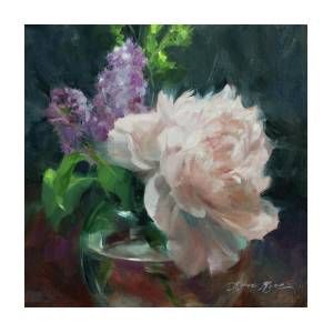 Spring Favorites by Anna Rose Bain Classical Realism, Flowers In A Vase, Art Realism, Round Vase, Irish Art, Oil Painting Flowers, Flower Paintings, Flowers Pink, Artist Gallery