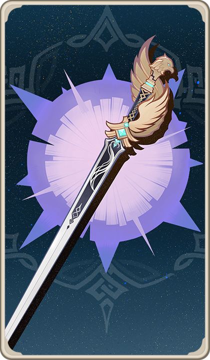 Favonius Sword | Genshin Impact Wiki | Fandom Genshin Claymore, Genshin Crafts, Tcg Genshin, Genius Invokation, Genshin Impact Wiki, Cute Anime Outfits, Power Ideas, Tcg Cards, Anime Inspiration