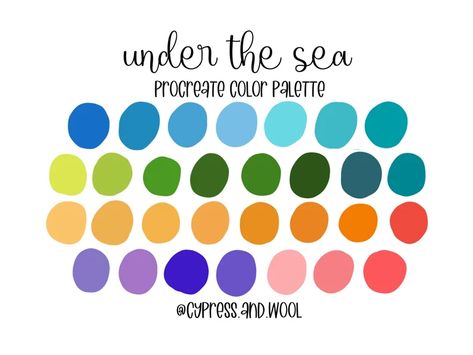 Yarn Color Combinations, Beachy Colors, Procreate Color Palette, Christmas Color Palette, Essential Oil Labels, Sea Illustration, Orange Color Palettes, Ipad Procreate, Hex Color Palette