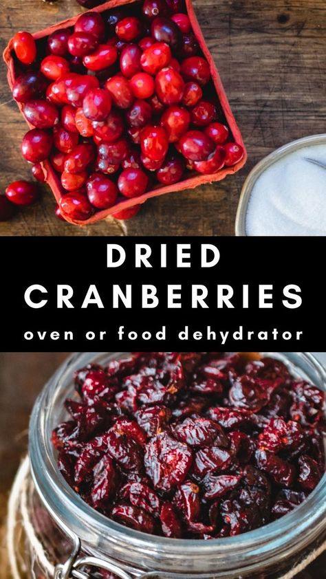 Fresh cranberries being turned into dried cranberries in a jar. How To Dry Cranberries, Make Shelf, Dry Cranberries, Cranberry Uses, Dried Cranberries Recipes, Dehydrating Food Storage, Food Dehydration, Simple Family Meals, Dehydrated Vegetables