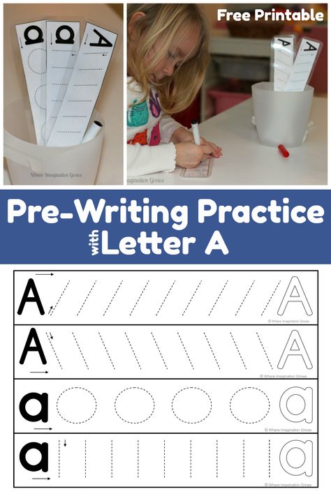 Handwriting Strokes Preschool, Letter Introduction Activities, Letter A Tracing Preschool, Toddler Writing Practice, Preschool Writing Center Ideas, Pencil Control Worksheets Free, Letter Tracing Preschool, Kindergarten Writing Practice, Homeschooling Toddler