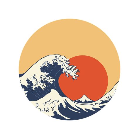 The Great Wave Off Kanagawa Waves - Free image on Pixabay Japanese Great Wave, Retro Pattern Geometric, The Great Wave Of Kanagawa, Wave Of Kanagawa, Cloud Stickers, The Great Wave, Great Wave Off Kanagawa, Ukiyo E, Trendy Designs