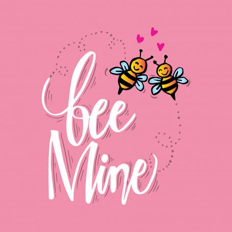 Bee mine hand lettering. love concept. P... | Premium Vector #Freepik #vector #banner #poster #baby #love Love Concept, Bee Mine, Be Mine, Happy Valentine's Day, Happy Valentine's, Organic Ingredients, Happy Valentines Day, Happy Valentine, Premium Vector