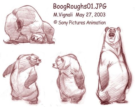 Open Season character design Season Character Design, Bear Character Design, Bear Sketch, Animal Caricature, Open Season, Bear Drawing, Bear Character, Bear Illustration, Animated Animals