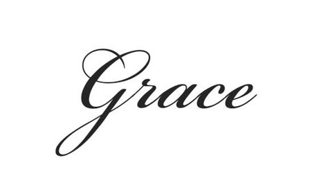 G Cursive, Angel 111, Grayson Aesthetic, Grace Calligraphy, Grace Name, Bible Baby Names, Grace Tattoo, Grace Tattoos, Small Girly Tattoos