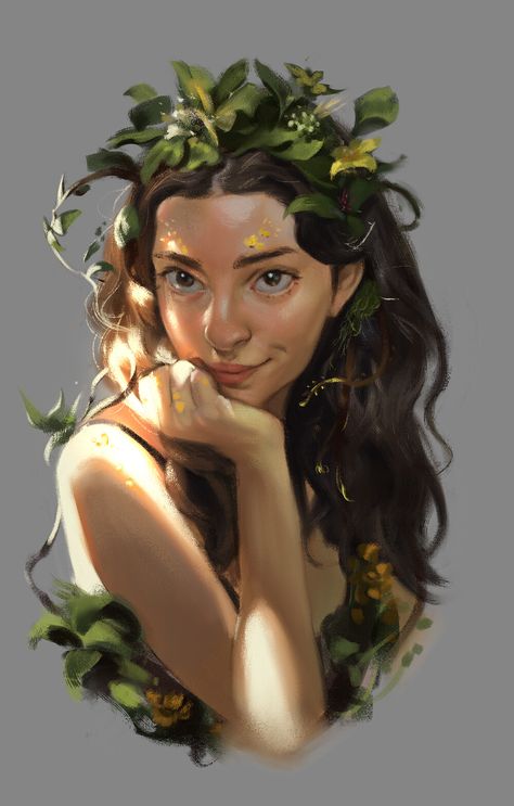 Dnd Elves, Digital Paintings, Dnd Art, Arte Fantasy, Digital Portrait, Dnd Characters, Character Portraits, Fantasy Character Design, Portrait Art