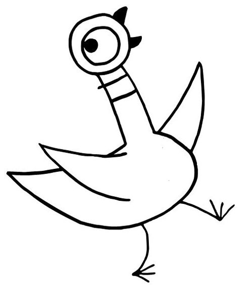 Mo Willems Pigeon Coloring Page Sketch Coloring Page Mo Willems Activity, Pigeon Craft, Mo Willems Author Study, Mo Willems Pigeon, Piggie And Elephant, Pigeon Books, Storytime Crafts, Literature Activities, Mo Willems