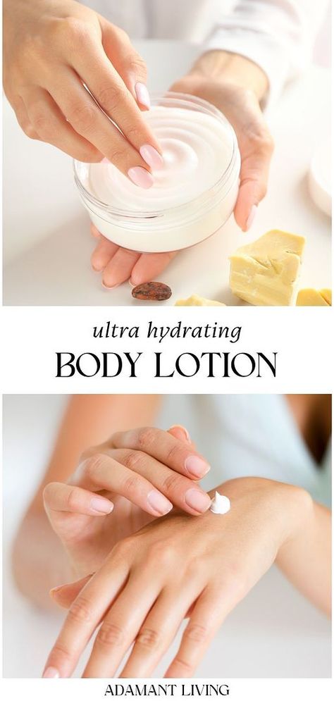 Create your own hydrating body lotion with this recipe, part of our natural skin care and healthy skin care lineup. This guide will help you formulate a lotion that deeply moisturizes, using natural ingredients safe for all skin types, especially beneficial for those with dry skin. Explore additional natural herbs medicine, DIY beauty recipes, and natural lotion at adamantliving.com Body Lotion Recipe, Body Lotion Recipes, Herbal Salve Recipes, Herbs Medicine, Diy Body Lotion, Homemade Lotion Recipe, Lotion Bars Diy, Body Care Recipes, Natural Lotion