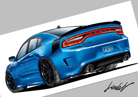 Dodge Charger Drawing, Dodge Hellcat, Charger Srt Hellcat, New Dodge, Lamborghini Urus, Dodge Challenger Srt, Srt Hellcat, Truck Art, Car Illustration