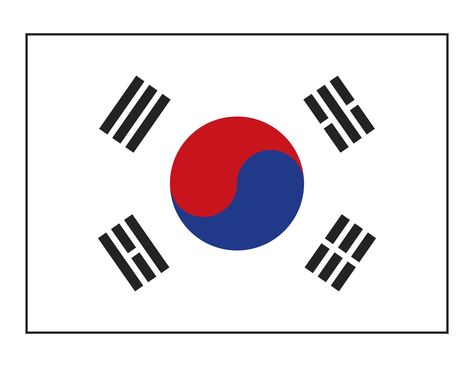 South Korea country flag Flag Of South Korea, South Korea Flag Art, Flag Of Korea, Adidas Wallpaper Backgrounds, South Korean Flag, Taiwan Flag, Korea Country, South Korea Flag, Korea Flag