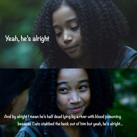 Rue Hunger Games, Hunger Games Jokes, Katt Grejer, Divergent Hunger Games, Hunger Games Peeta, Fandom Quotes, Hunger Games Memes, Hunger Games Quotes, I Volunteer As Tribute