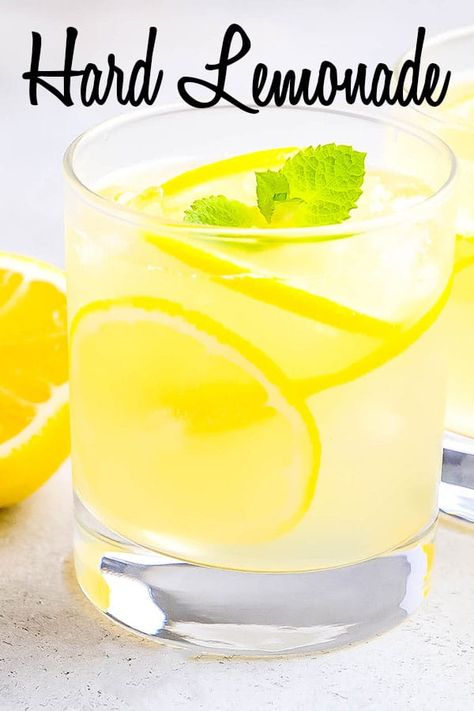 This Hard Lemonade recipe isn't just any lemonade - it’s the kind of lemonade you hide from the kids! Its a delicious, party pleasing cocktail that will be a summer favorite!  #cocktails #lemonade #vodka #recipe Hard Lemonade Recipe, Spiked Lemonade Recipe, Spiked Lemonade, Hard Lemonade, Vanilla Milkshake, Lemonade Cocktail, Rum Drinks, Flavored Vodka, Lemonade Recipes