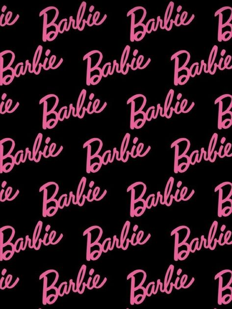 Barbie Logo Wallpapers, Black Barbie Logo, 2000s Pink, Barbie Logo, Logo Wallpaper, Black Barbie, Pink Princess, Home Screen, Wallpapers