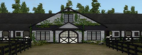 Bloxburg Horse Stables, Bloxburg Stables, Background References, Stable Ideas, Riding School, Horse Stable, Star Stable, Sims House Design, Horse Stables