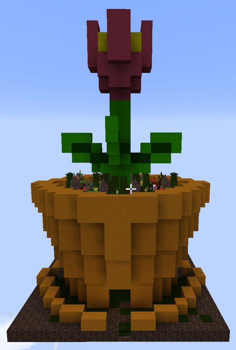 Flower Pot Minecraft, Minecraft Market, Minecraft Plants, Minecraft Flowers, Cute Minecraft, Minecraft Shops, Minecraft Building Guide, Cottagecore Minecraft, Flower Pot Design