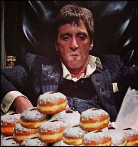 Donut Meme, Donut Images, Dozen Donuts, Powdered Donuts, 3rd Birthday Cakes, Food Memes, Asian Salad, Another Round, Al Pacino