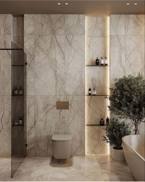 Luxury Toilet Design Modern, Luxury Toilet Design, Hotel Bathroom Design, Toilet Design Modern, Contemporary Luxury Bathroom, Spacious Bathroom, Luxury Toilet, House Interior Design Styles, Bathroom Retreat