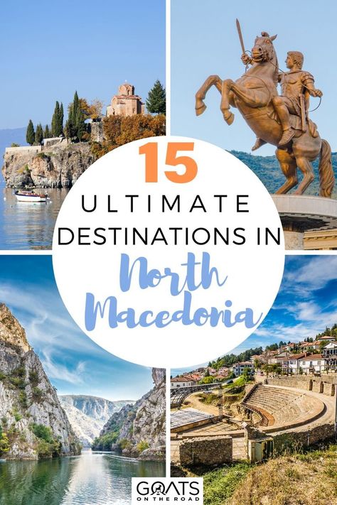 15 Ultimate Destinations in North Macedonia Matka Canyon, Alexander The Great Statue, Lake Ohrid, North Macedonia, Lose Yourself, Europe Vacation, Visit Europe, Medieval Town, Europe Travel Tips